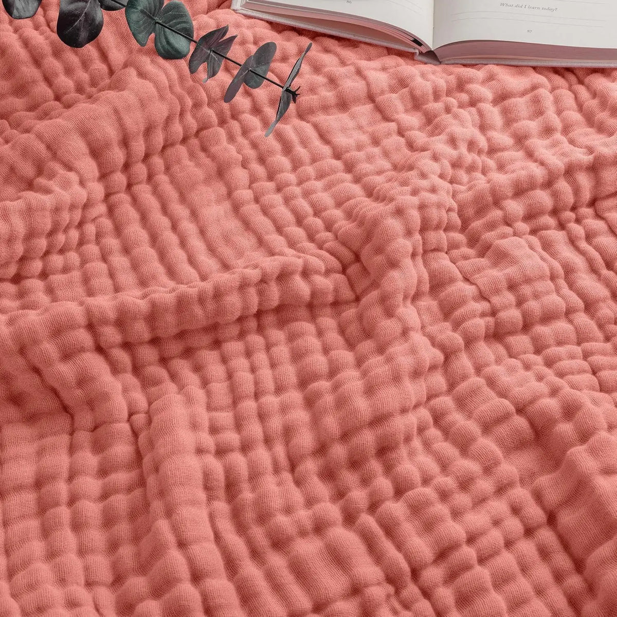 Pure Cotton Gauze Throw Blanket for Couch & Bed – Lightweight Breathable All-Season 100% Muslin Weave | Thomler