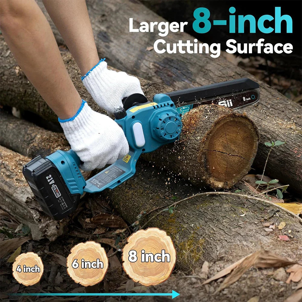 Pole Saw Cordless 20.0 cm 21V Extendable Garden Tree Pruning Chainsaw With Adjustable Cutting Head | Thomler