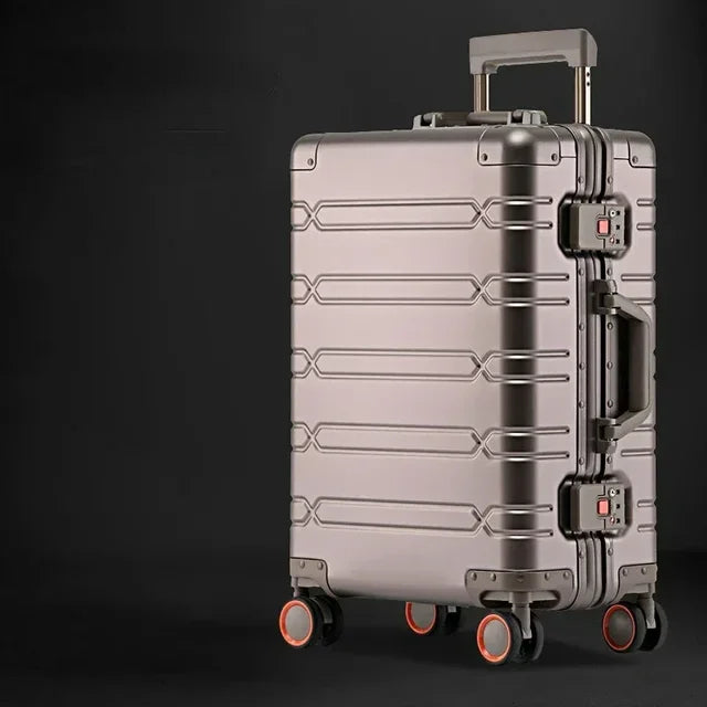 Hardshell Spinner Suitcase Aluminum-Magnesium TSA Lock 360° Wheels Travel Luggage Carry-On for Business Trips Vacations | Thomler