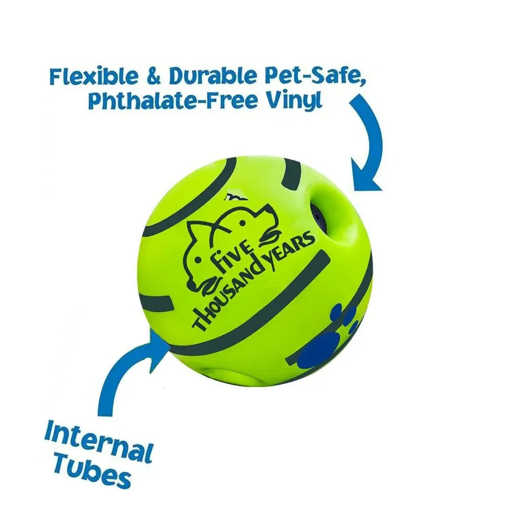 Giggling Sound Ball for Dogs – Interactive Mental Stimulation Toy with Laughter Effect for Active Play & Training | Thomler