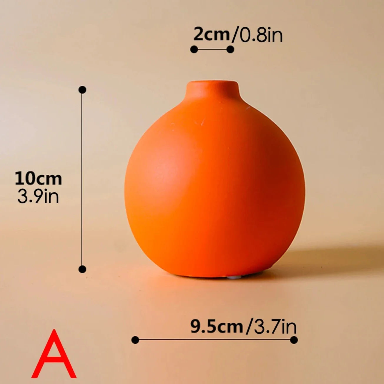 Ceramic Vase Hand-Painted 7 in Modern Home Decor Nordic Style Decorative Accent | Thomler