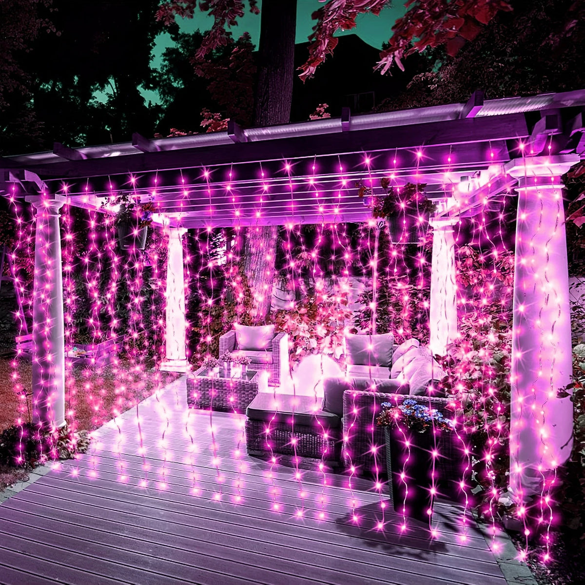 USB Curtain Fairy Lights with Remote – 8 Modes LED String Lights for Bedroom, Wedding, Party & Holiday Decor | Thomler
