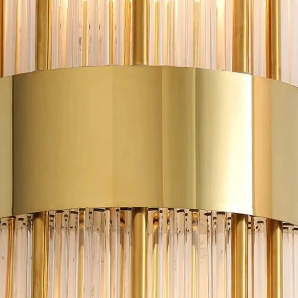 Dual-Direction Crystal Wall Sconce with Gold-Plated Finish for Bedroom & Hallway Accent Lighting | Thomler
