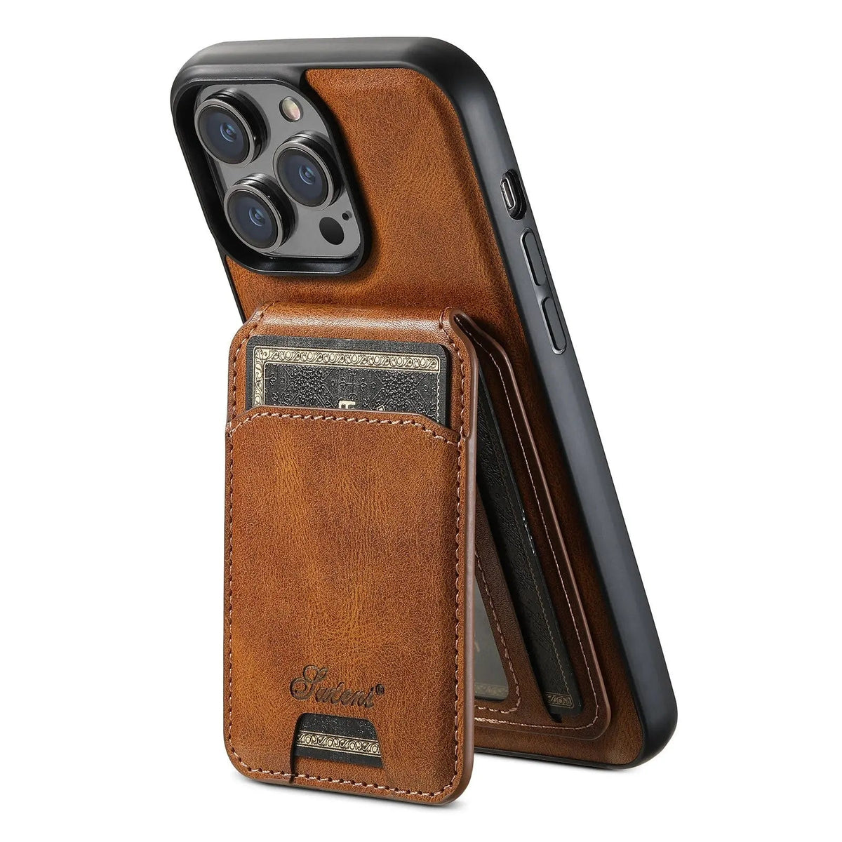 Folio Phone Case with Card Holder for iPhone 15, 15 Pro, 15 Plus, 15 Pro Max – Textured Finish with Raised Edge Protection | Thomler