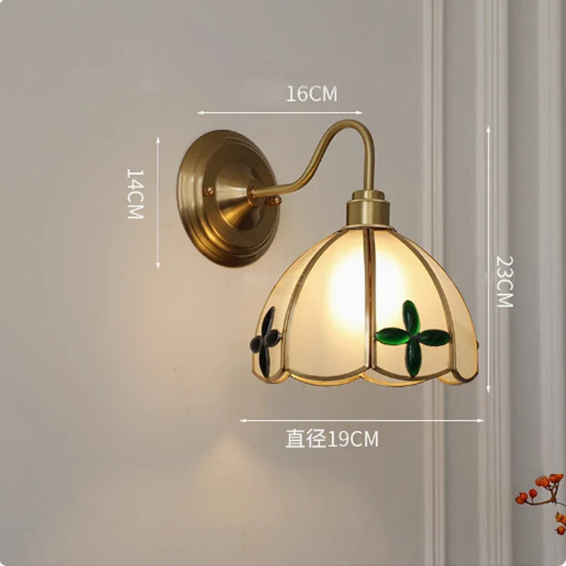 Wall Lamp Stained Glass E27 27.0 cm Hallway Bedroom Tiffany Style Lighting | Thomler