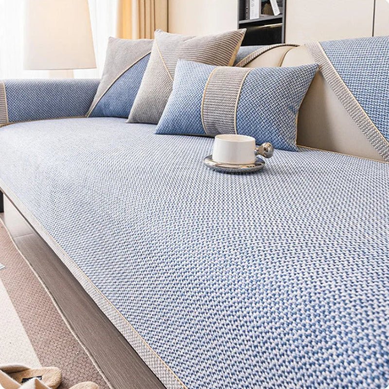 Quilted Stay-Put Furniture Throw with Latex Grip – Mix-and-Match Protection for Couch Seats, Backs & Arms | Thomler