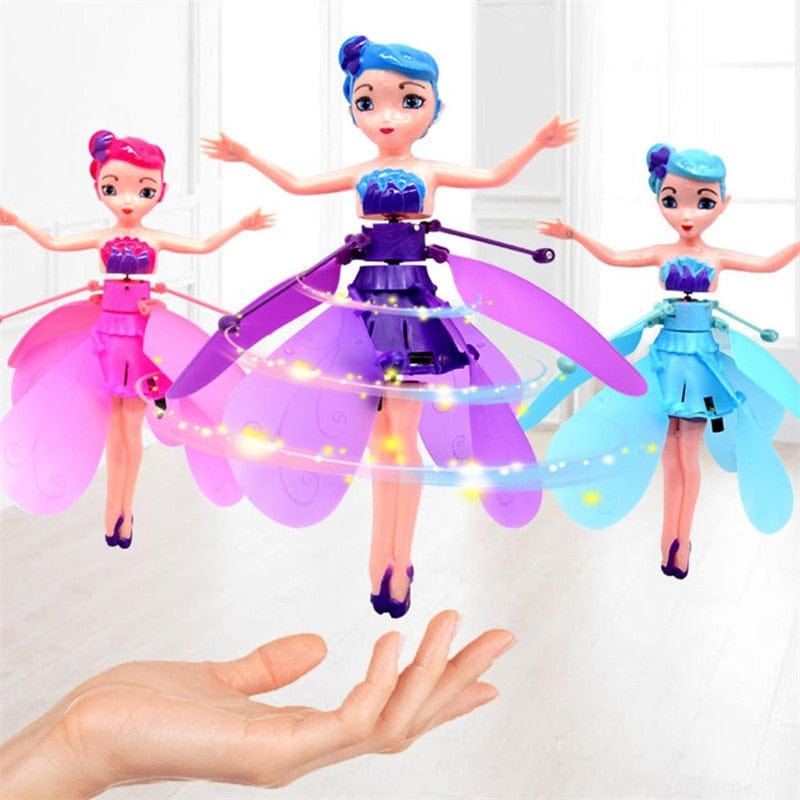 Flying Fairy Doll – Hand-Controlled Hovering Toy with Light-Up Wings for Girls & Boys – Interactive Flight Play | Thomler