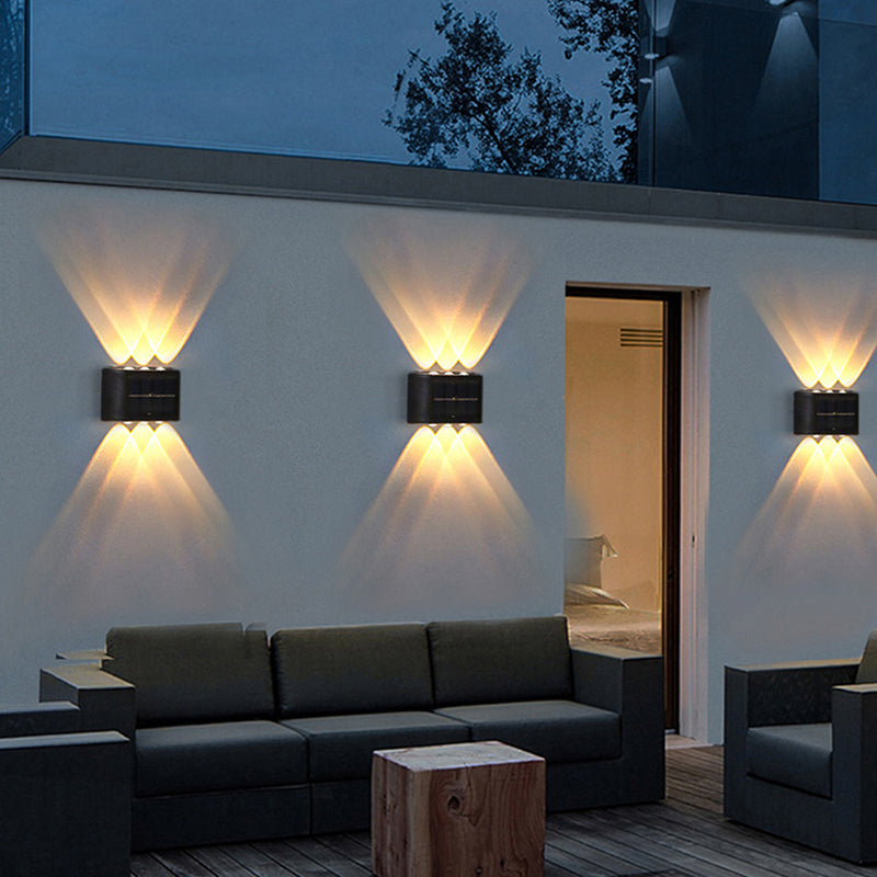 Solar-Powered Motion-Sensor Wall Light for Outdoors – 4-Pack Weatherproof LED Sconces | Thomler