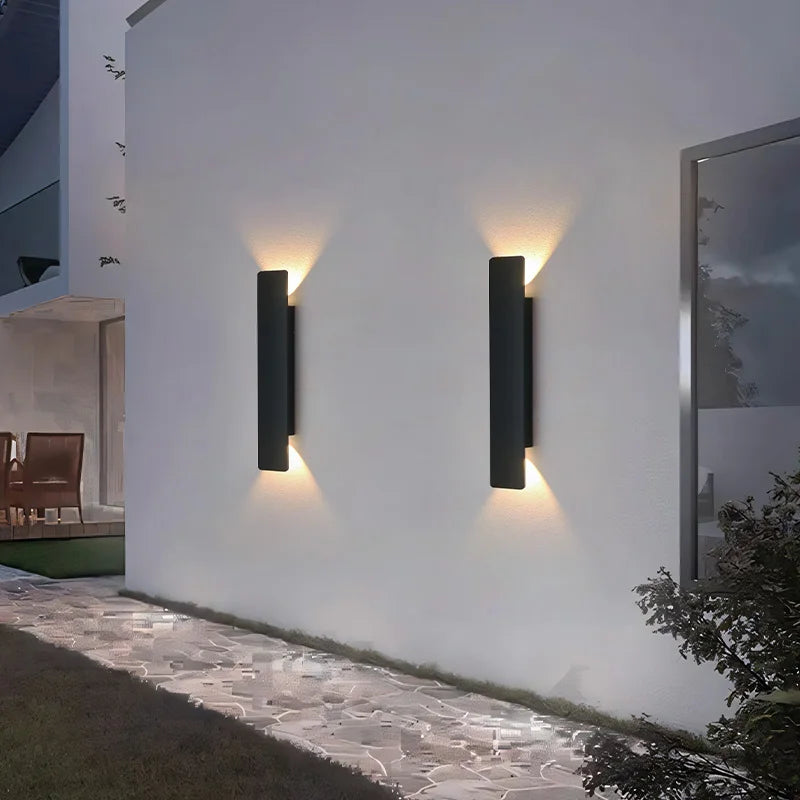 Weatherproof Aluminum Outdoor Wall Light | 4 in to 24 in, LED Sconce for House Exterior, Patio, Deck, Garden Entry | Thomler