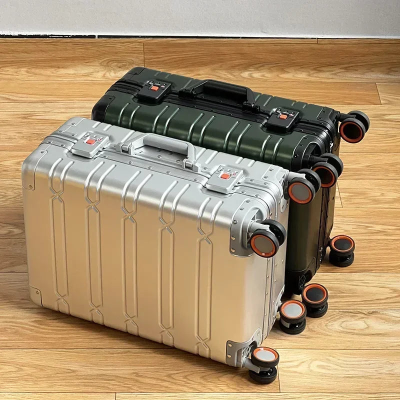 Hardshell Spinner Suitcase Aluminum-Magnesium TSA Lock 360° Wheels Travel Luggage Carry-On for Business Trips Vacations | Thomler