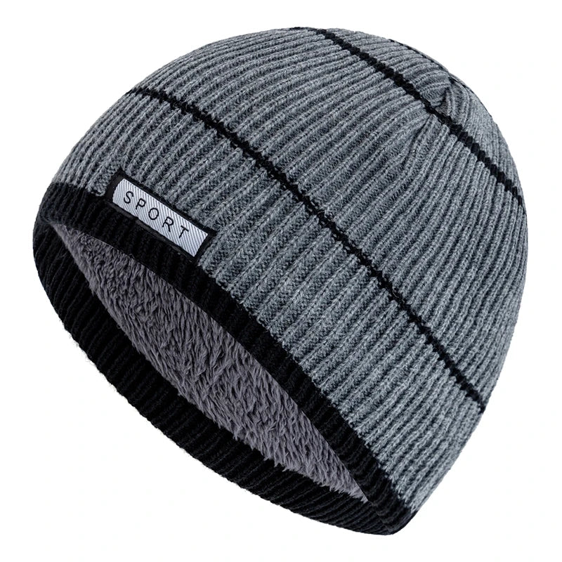 Fleece-Lined Knit Beanie for Cold Weather – Unisex Winter Hat with Soft Faux Fur Lining for Everyday Wear, Skiing & Outdoor Activities | Thomler