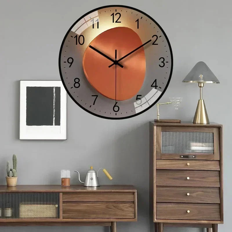 12-Inch Silent Wall Clock Non-Ticking Quartz Movement for Bedroom Office Living Room Modern Round Classic Home Decor Timepiece Battery | Thomler