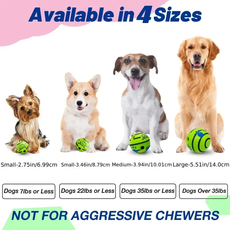 Giggling Sound Ball for Dogs – Interactive Mental Stimulation Toy with Laughter Effect for Active Play & Training | Thomler