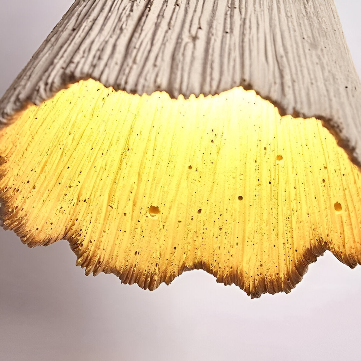 Pendant Light Cement 13.8 in Cream Dining Room Kitchen Island Hanging Ceiling Minimalist Wabi Sabi Rustic Fixture | Thomler
