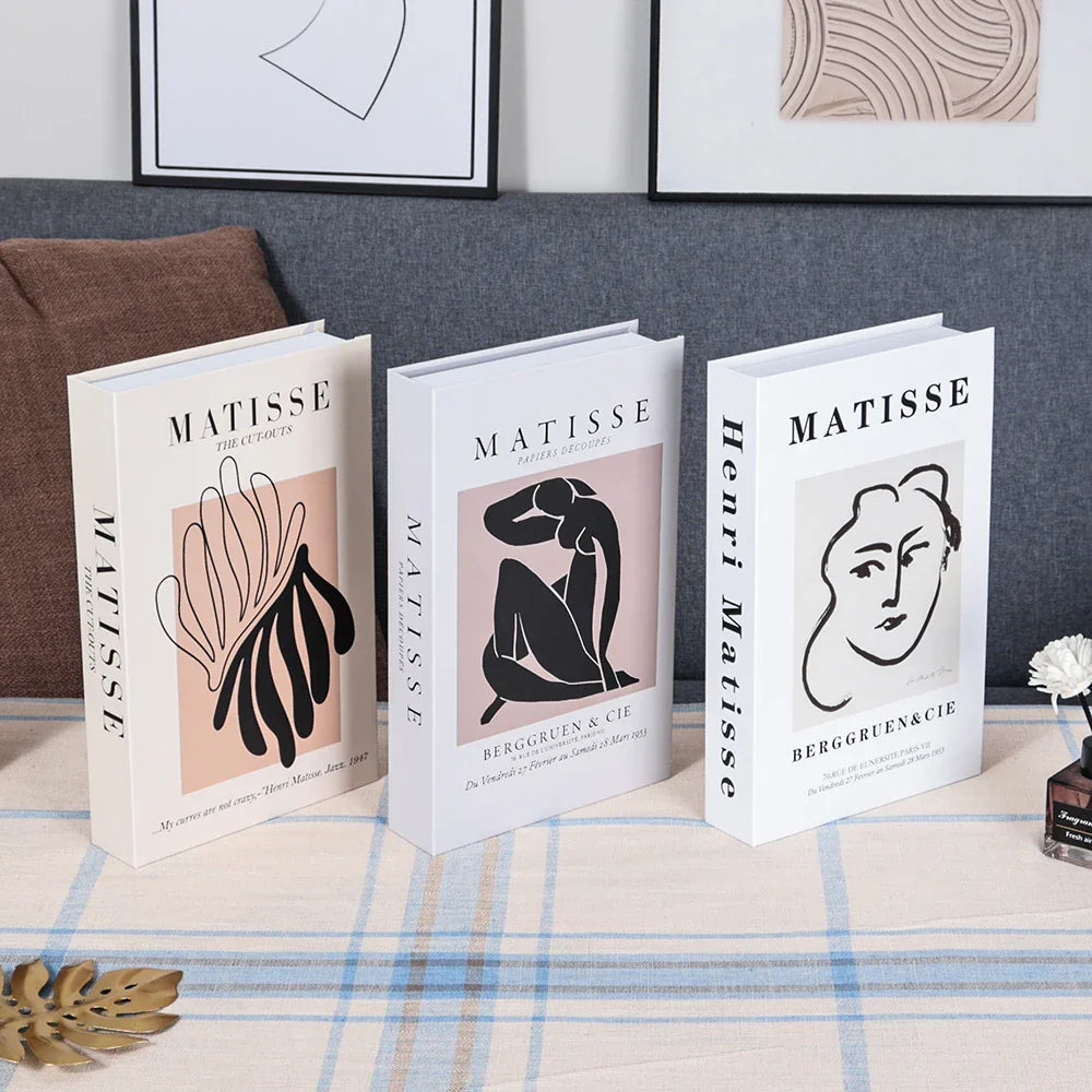 Decorative Faux Books Cardboard Foldable Set Of 3 Living Room Coffee Table Styling Bookshelf Display Interior Decor | Thomler
