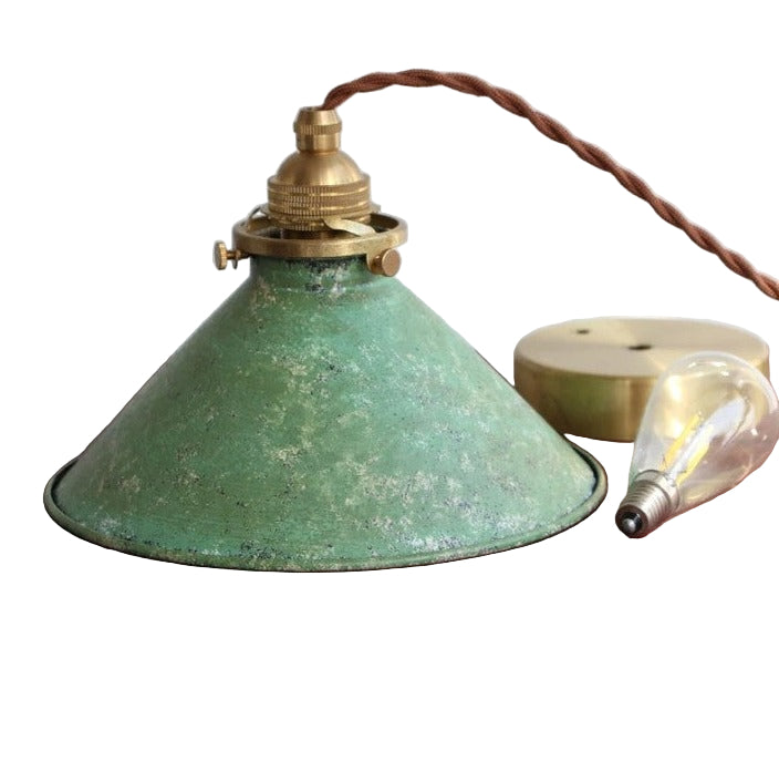 Pendant Light Iron 13.8 in Blue Adjustable Kitchen Island Dining Industrial Vintage Hanging Ceiling Lamp | Thomler