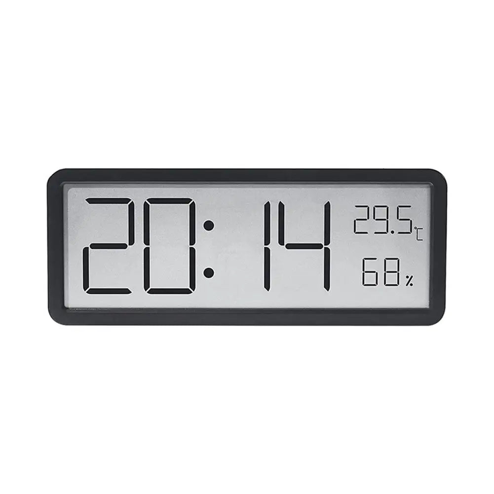 LED Digital Wall Clock with Temperature & Humidity Display – Modern Design for Home & Office | Thomler