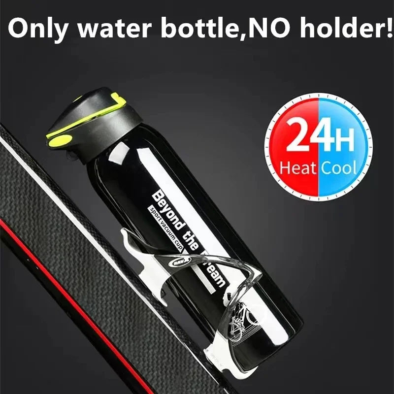 Insulated Stainless Steel Water Bottle with Sport Cap & Carry Loop – 17 oz Double Wall Bike Bottle for Cycling, Commuting & Outdoor Sports | Thomler