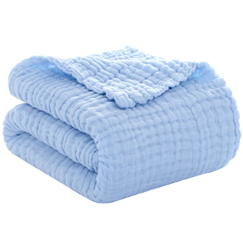 Baby Inbakeren Deken Mousseline Pasgeboren Wrap voor Kind Kids Jongens Meisjes Badhanddoek Baby Effen Zachte Katoenen Wandelwagen Cover 105*105 cm