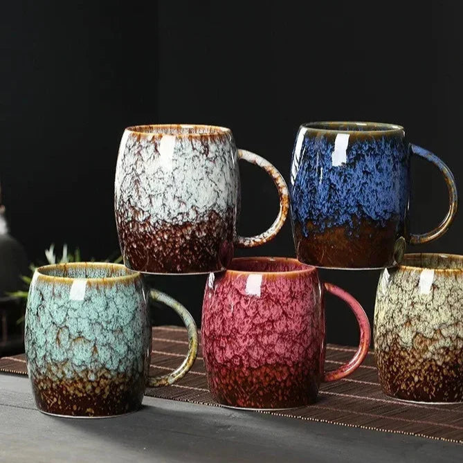 Ceramic Mug Kiln-Glazed 4 in Everyday Drinking Hot Beverages Coffee Tea Cup Durable Dishwasher Safe | Thomler