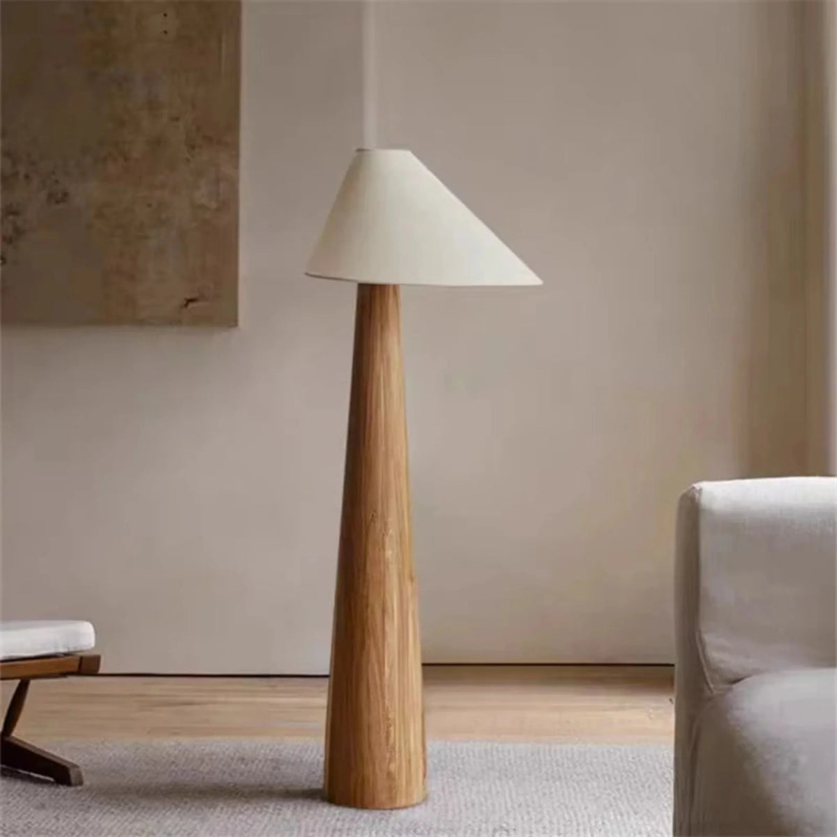 Vertical Wooden Lamp with Warm LED Glow – Table or Floor Style for Living Room & Bedroom | Thomler