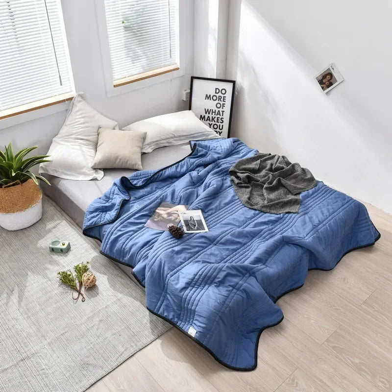 Cooling Weighted Blanket for Hot Sleepers – Breathable Summer Sleep Comforter for Adults & Teens | Thomler