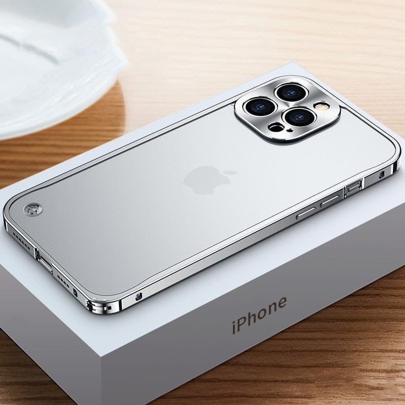 Aircraft-Grade Aluminum iPhone Case Precision-Milled Snap-On Protection for Apple Smartphones Slim Lightweight Metal Bumper Shell | Thomler