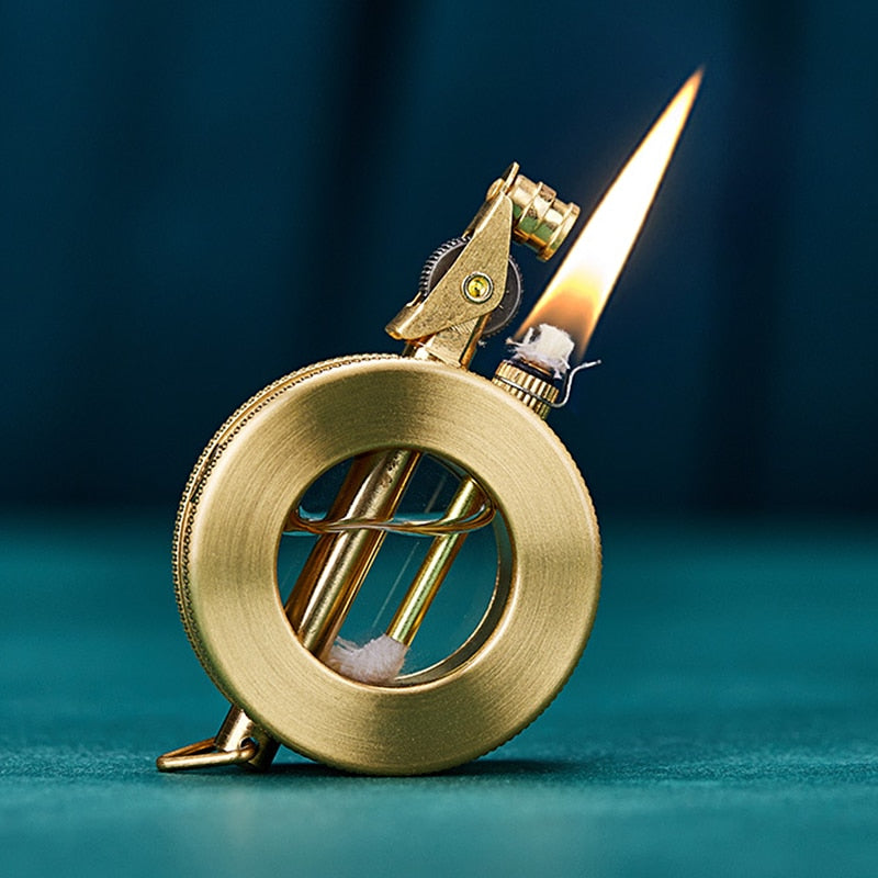 Vintage Metal Fuel Lighter with Classic Windproof Design for Everyday Use & Gifts | Thomler