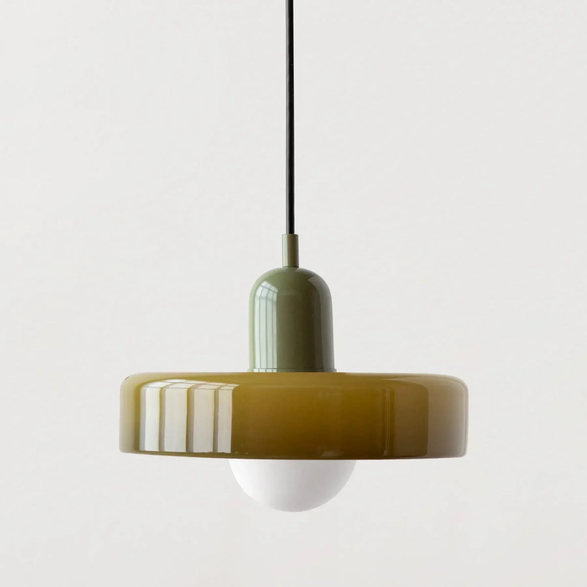 Tinted Glass Pendant Light – Contemporary Hanging Fixture with Colorful Accents for Dining Room & Bedroom | Thomler