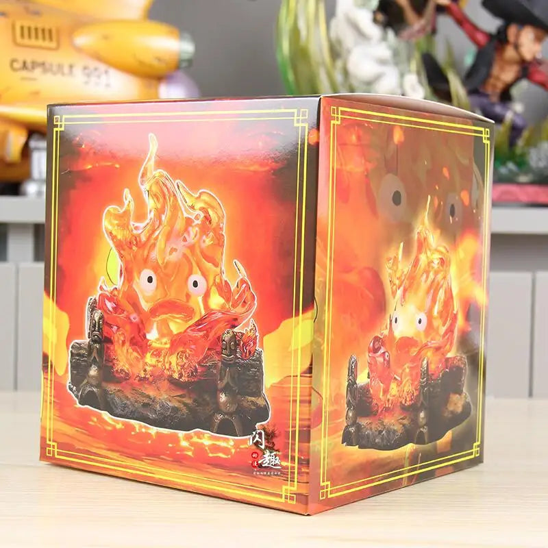 Glowing Flame Cartoon Collectible Figure | Glow-in-the-Dark Anime Character Statue for Shelf Display & Home Decor | PVC Figurine Collectible | Thomler