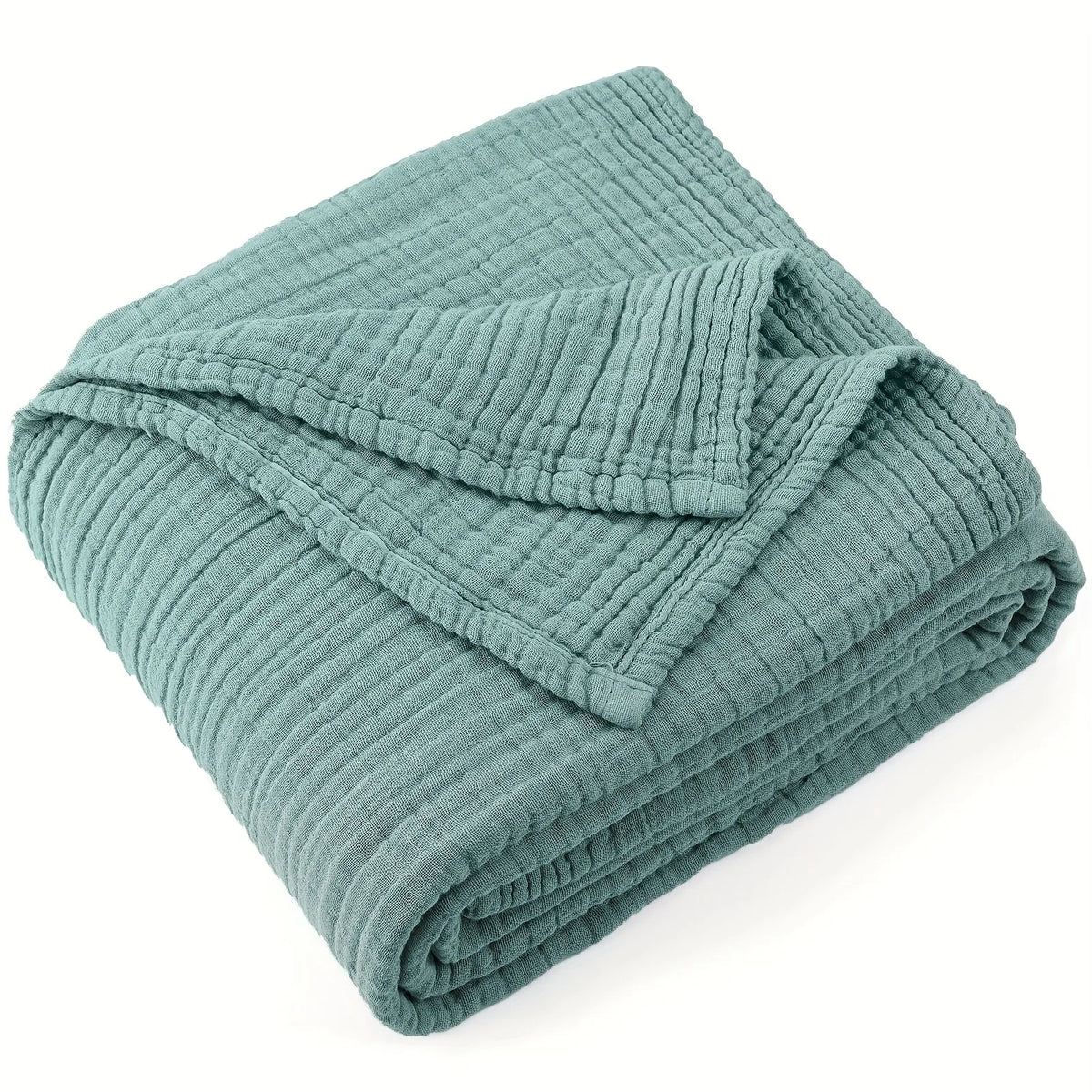 Six-Layer Gauze Throw – All-Season Breathable Cotton Coverlet for Couch, Bed & Travel | Thomler