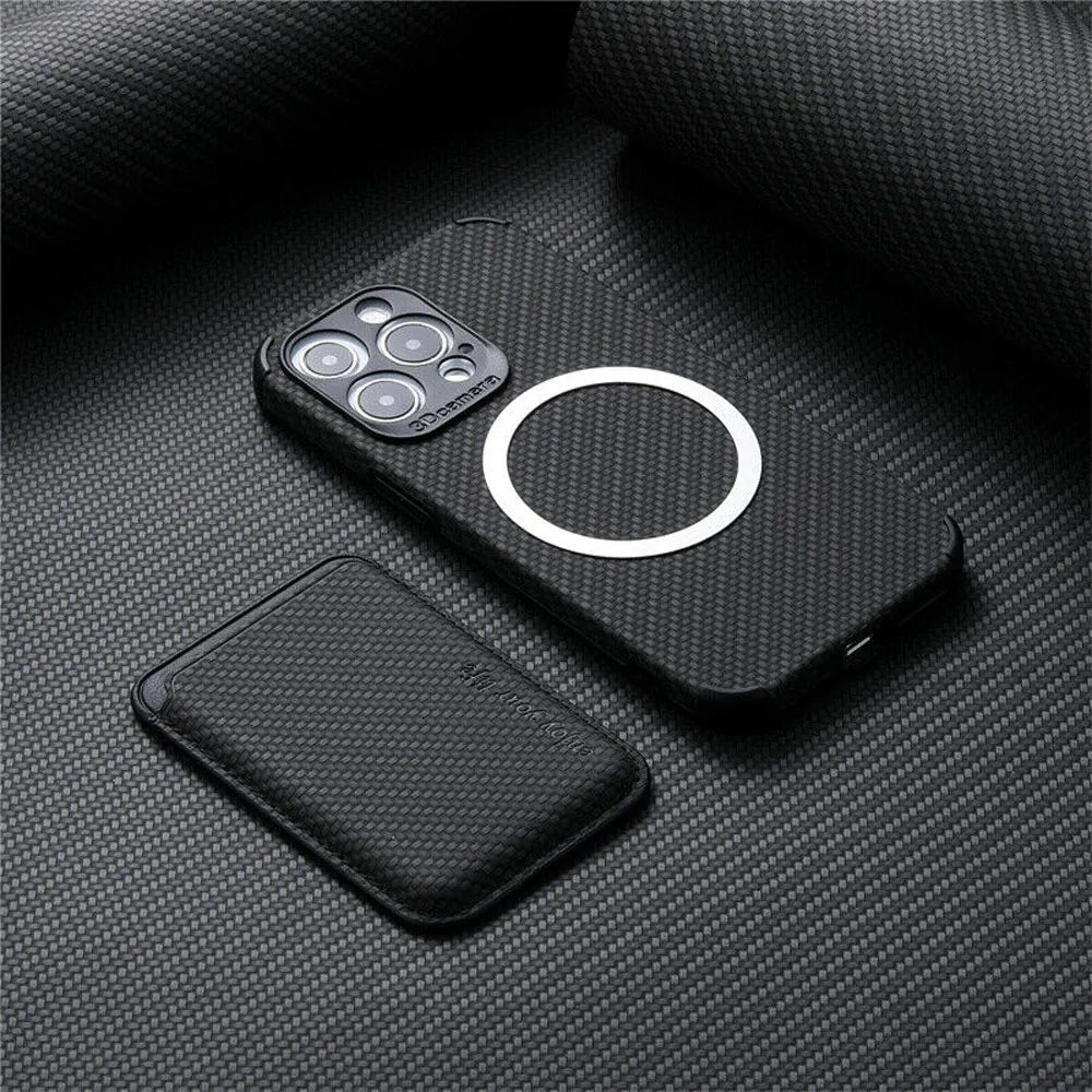 MagSafe Wallet iPhone Case with Card Holder Slot Magnetic Wireless Charging Compatible TPU PU Protection for iPhone 15 14 13 12 11 Pro Max M | Thomler