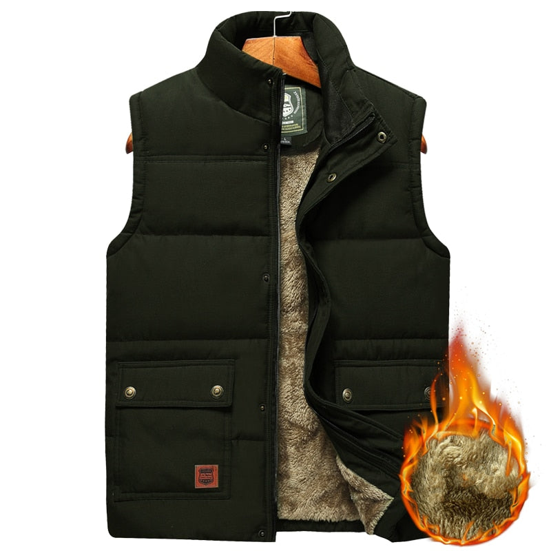 Men's Quilted Puffer Vest – Insulated Sleeveless Jacket with Water-Resistant Shell for Cold Weather, Casual Wear & Outdoor Activities | Thomler