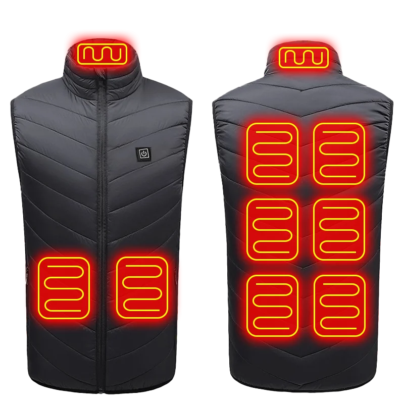 USB-Powered Body Warmer Vest with 21 Heating Zones for Outdoor Activities & Winter Sports | Thomler