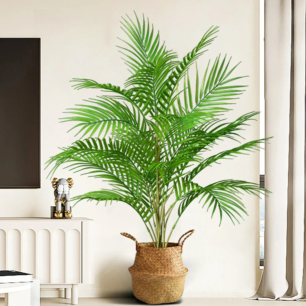 Artificial Palm Tree Plastic 88.0 cm Tropical Indoor Outdoor Decorative Floor Plant Patio Office Greenery | Thomler