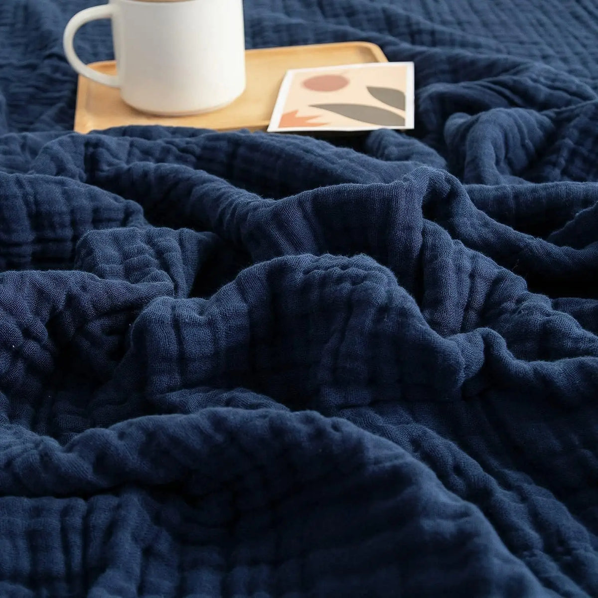 Pure Cotton Gauze Throw Blanket for Couch & Bed – Lightweight Breathable All-Season 100% Muslin Weave | Thomler