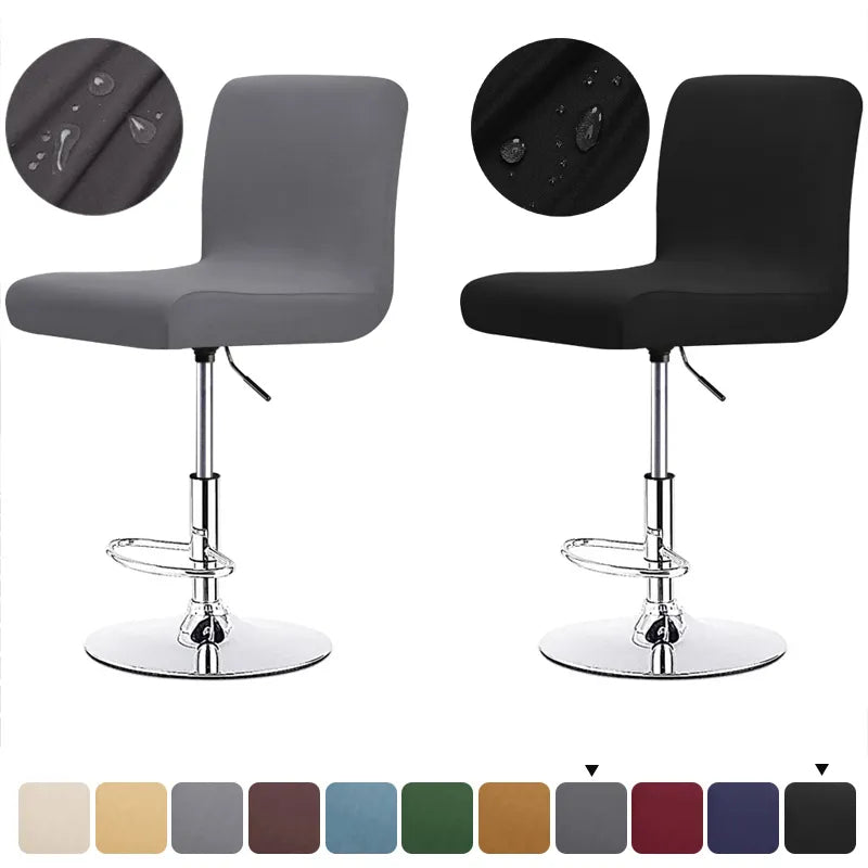Stretch Bar Stool Cover | Universal Fit Chair Slipcover for Kitchen Counter Stools, Dining Room & Home Bar Seating Protection | Waterproof | Thomler