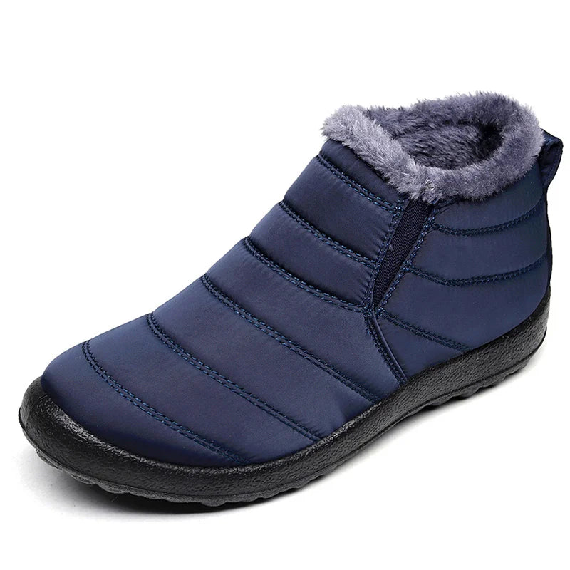 Men's Insulated Slip-On Ankle Boots – Plush-Lined Winter Footwear with Waterproof Shell & EVA Sole for Cold Weather Hiking, Daily Commute | Thomler
