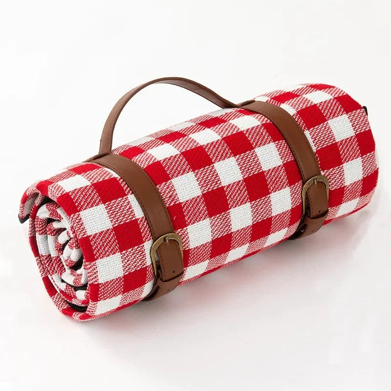 Foldable Waterproof Outdoor Picnic Blanket with Cushioned Padding & Carry Strap for Beach Park Camping | Thomler