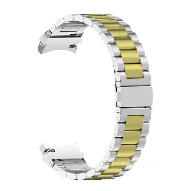 Leather & Steel Smartwatch Strap for Galaxy Watch 5 – Adjustable Wristband in Multiple Finishes | Thomler