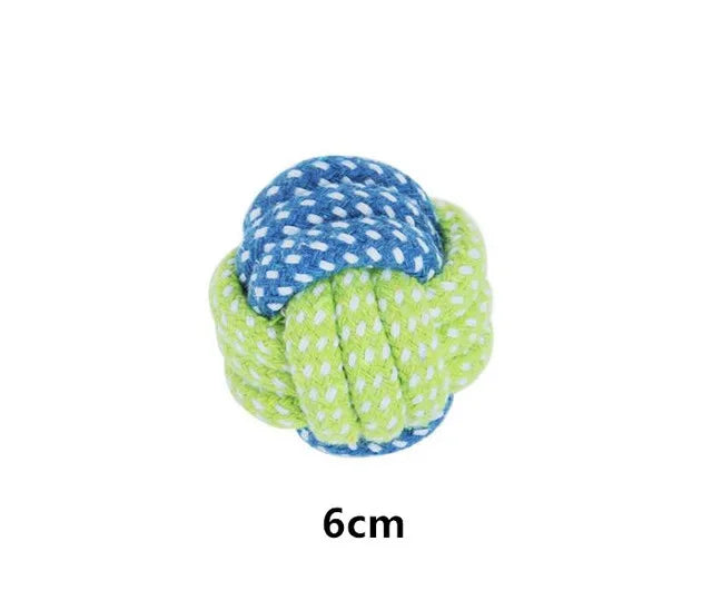 Cotton Rope Dog Chew Toys – Interactive Tug Balls for Puppies & Dogs – Dental Cleaning Play Set for Small to Medium Pets | Thomler