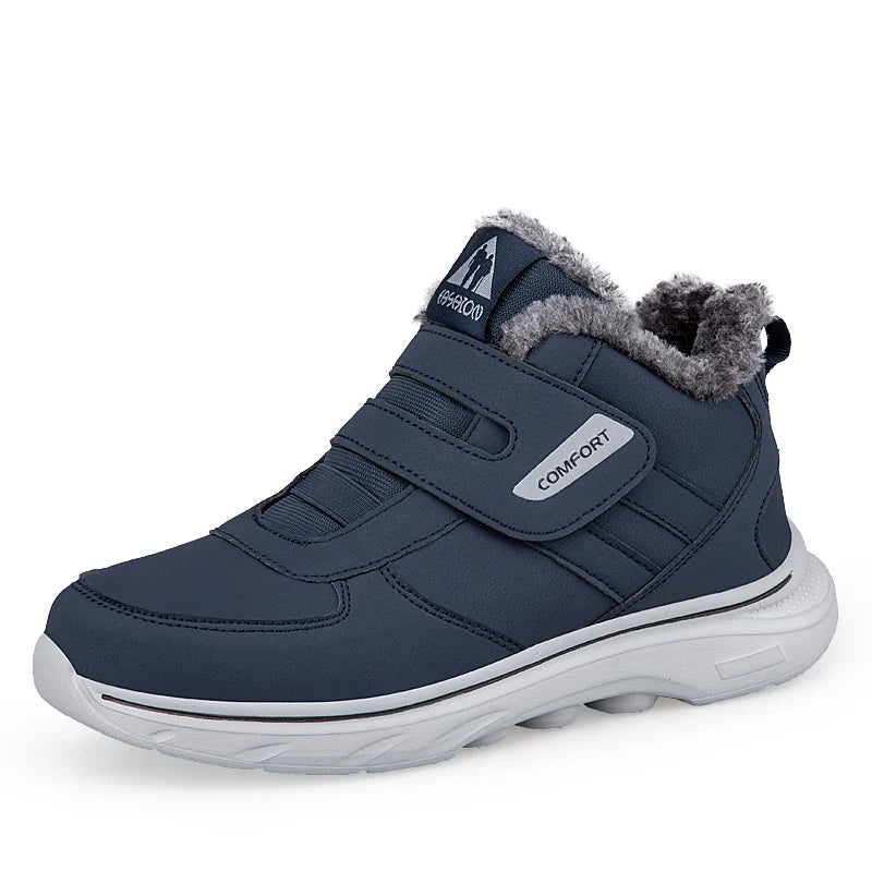 Winter pluche enkel orthopedische sneakers Verstelbare diabetische schoenen Wandelschoenen Sport Klittenband Gezwollen voeten Duim-eversie