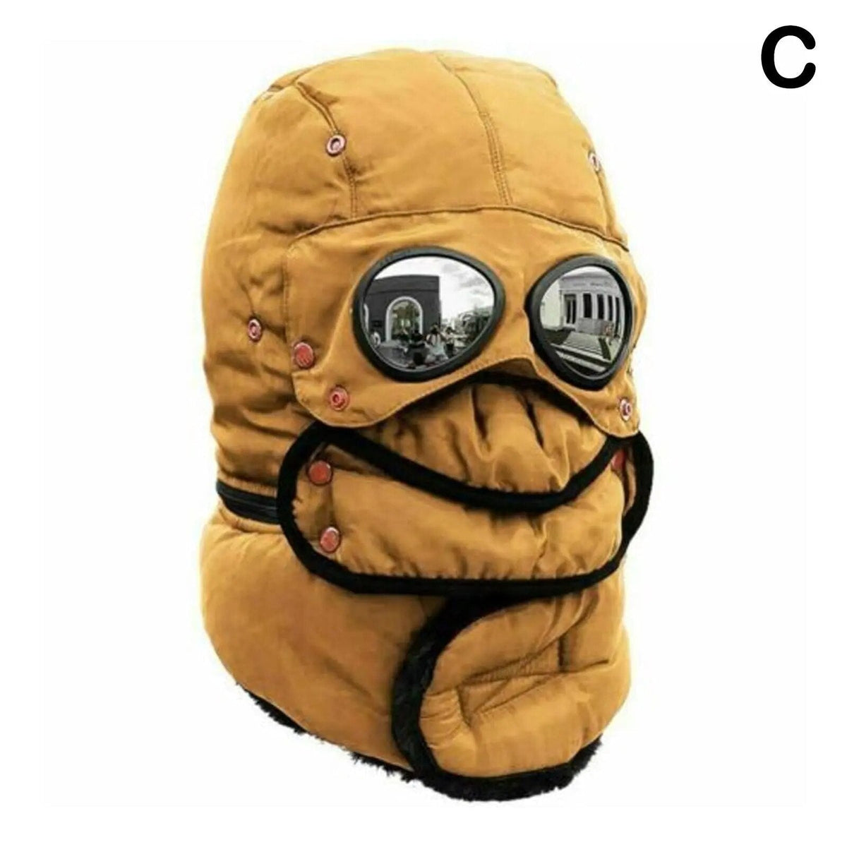 Insulated Winter Beanie with Integrated Face Shield for Cold Weather Protection | Thomler