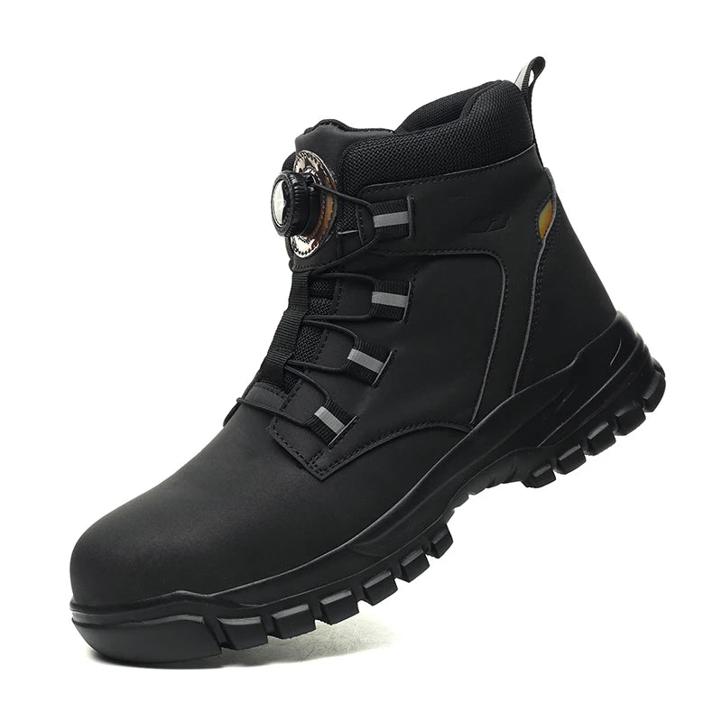 Waterproof Work Boots for Men – Reinforced Safety Toe Cap Anti-Puncture Protection Construction Footwear Industrial Ankle Boots | Thomler