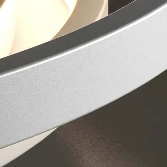 Modern LED Ring Flush Mount Ceiling Fixture – Adjustable Brightness Metal & Acrylic Light for Living Room, Bedroom, Kitchen | Thomler