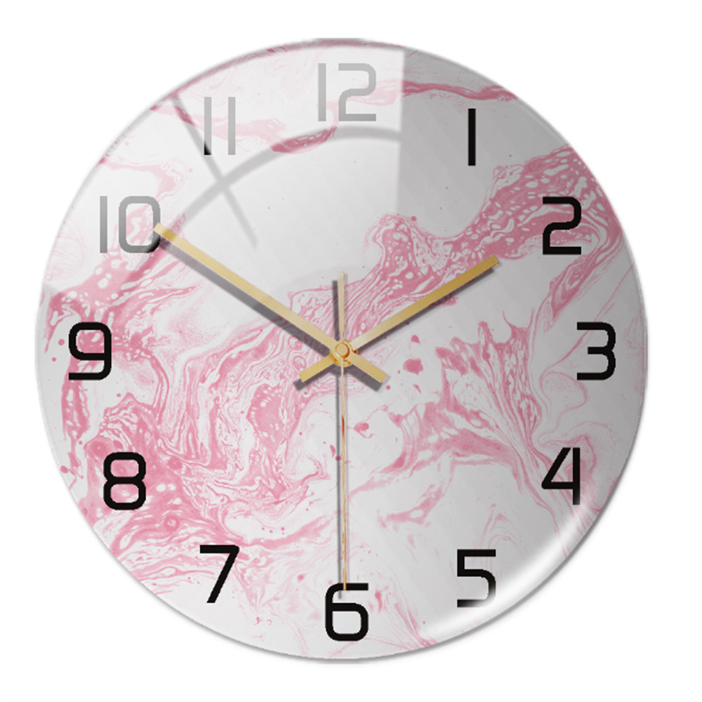 Silent Wall Clock Round Metal Frame Minimalist Quiet Sweep Non-Ticking for Living Room Bedroom Office Home Decor Modern Decorative Timepiece | Thomler