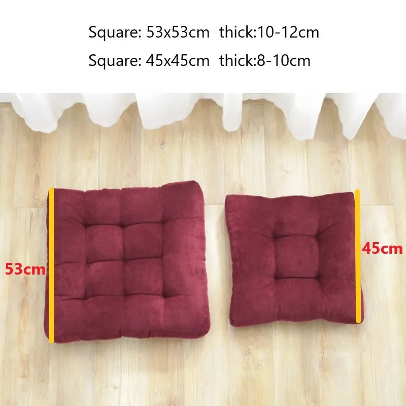 Tufted Square Meditation Cushion 17×17 or 21×21 in Thick Floor Seating Yoga Pillow for Living Room Game Nook Balcony Reading Corner | Thomler