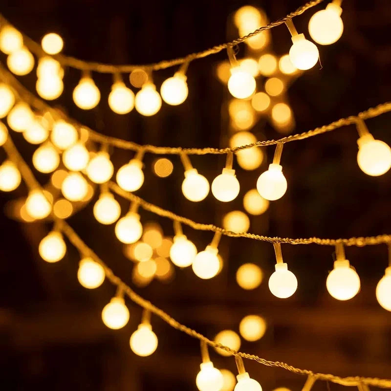 String Lights PVC 20 ft Warm White Indoor Outdoor Decorative Wedding Party Ambiance | Thomler