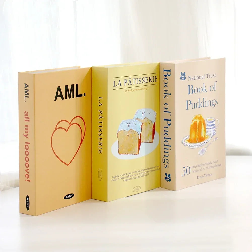 Decorative Faux Books Cardboard Foldable Set Of 3 Living Room Coffee Table Styling Bookshelf Display Interior Decor | Thomler