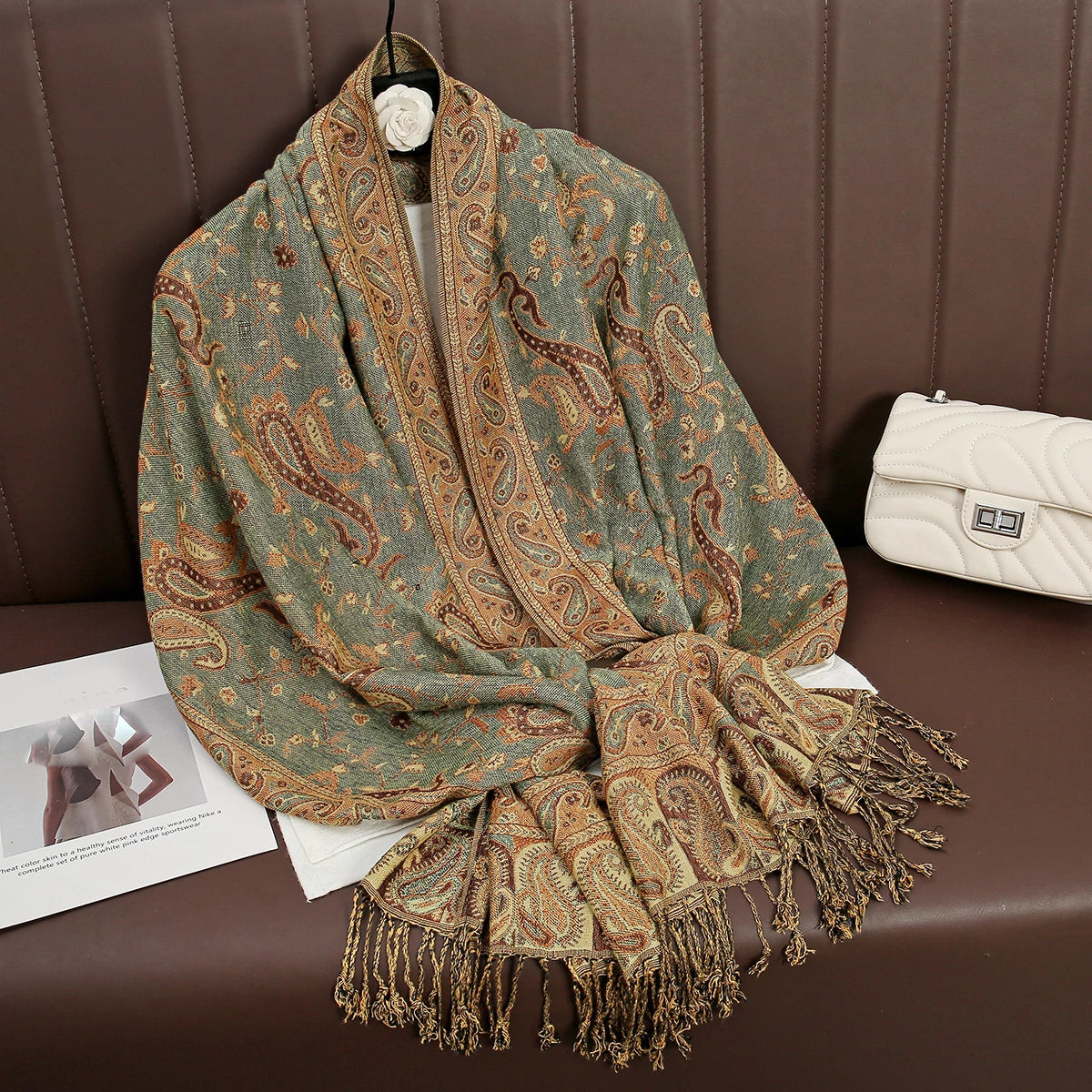 Women's Soft Cashmere-Feel Wrap Shawl – Lightweight Year-Round Fashion Accessory for Everyday Warmth | Thomler